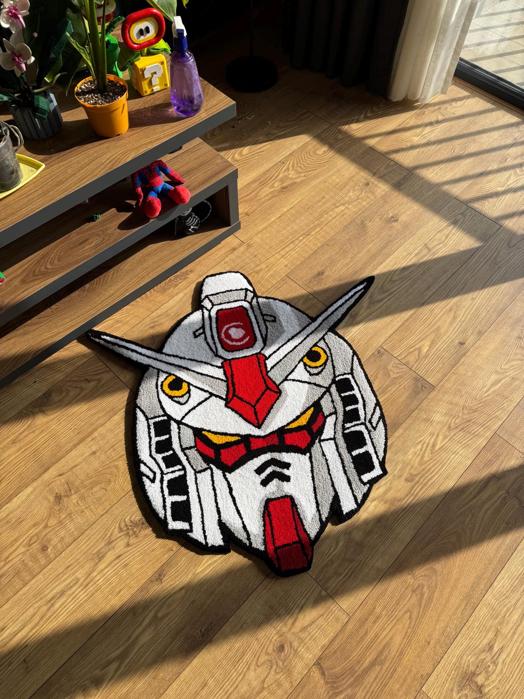 Handmade Gundam Tufted Rug: Custom Anime Rug - Etsy