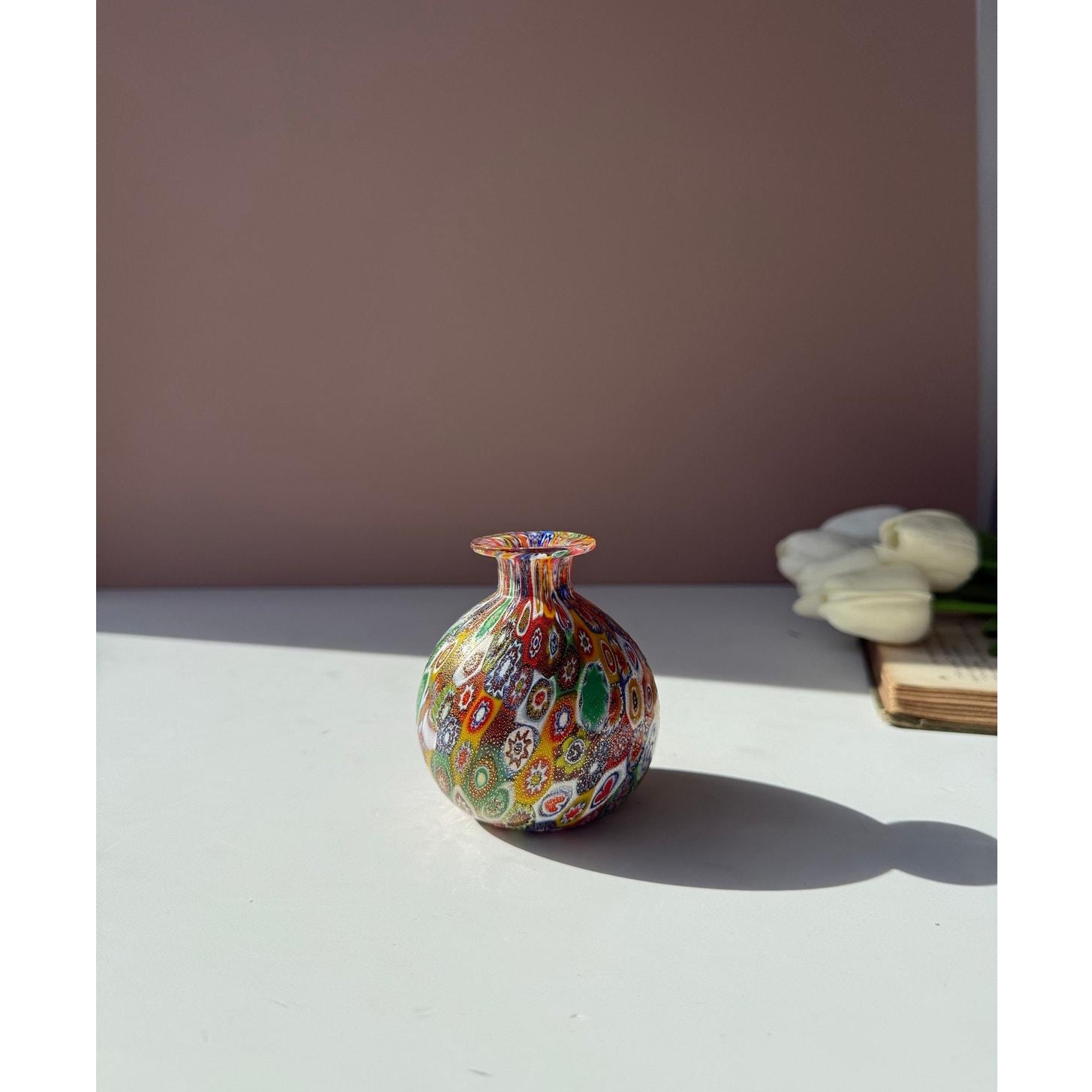 Murano Millefiori Glass Vases - Etsy
