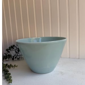 Vintage Fire King Blue Delphite Miska do mieszania Retro Mid-Century Modern Kitchenware