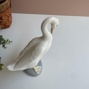 Vintage 1976 Nao by Lladro Goose Figurine | Spain Porcelain | Collectible Bird Statue image 4