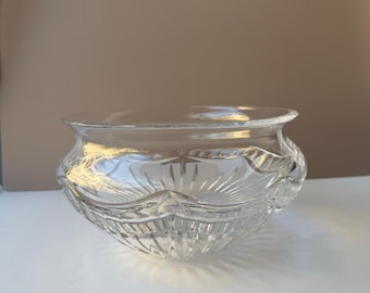 Vintage Waterford elegant slipad kristallskål | Tjock irländsk blykristall | Gåva