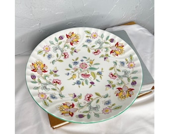 "Minton HADDON HALL Bone China 11""nudeln Servierschüssel Floraler Servierteller"