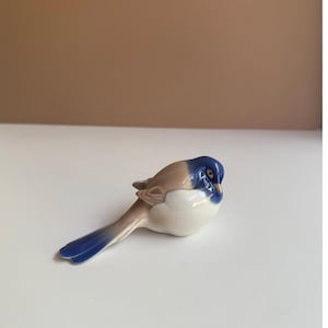 Royal Copenhagen Bing & Grøndahl Titmouse Bird #1635 &quot;Pessimist&quot; | Made in Denmark | Bird Watcher Lover Gift