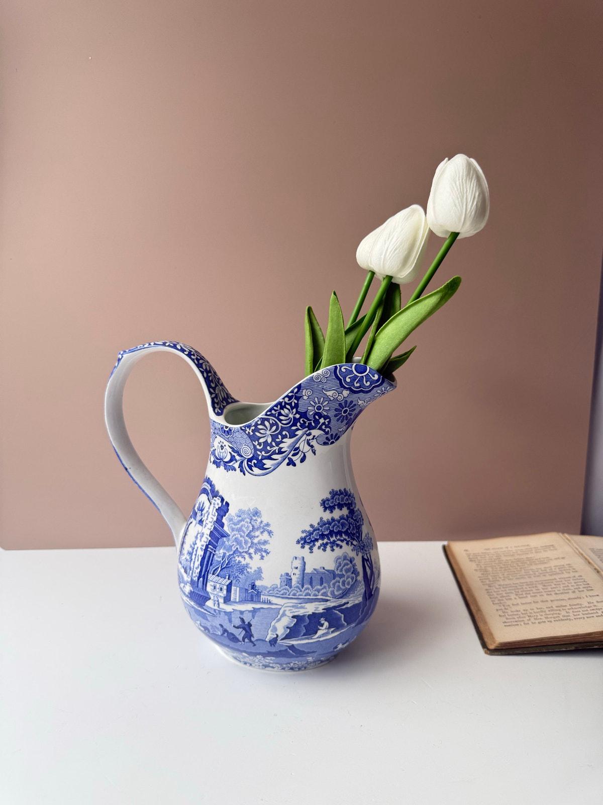 Vintage Italian Made Porcelain Vases - Etsy