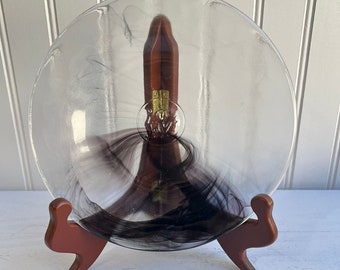 Sweden Kosta Boda Glass Side Plate by Ulrica Hydman Vallien