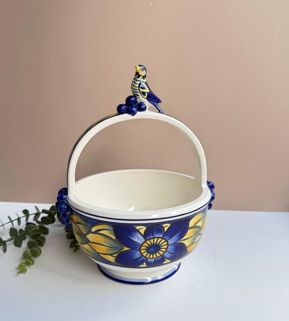 Royal Copenhagen Blue Pheasant Basket | 7