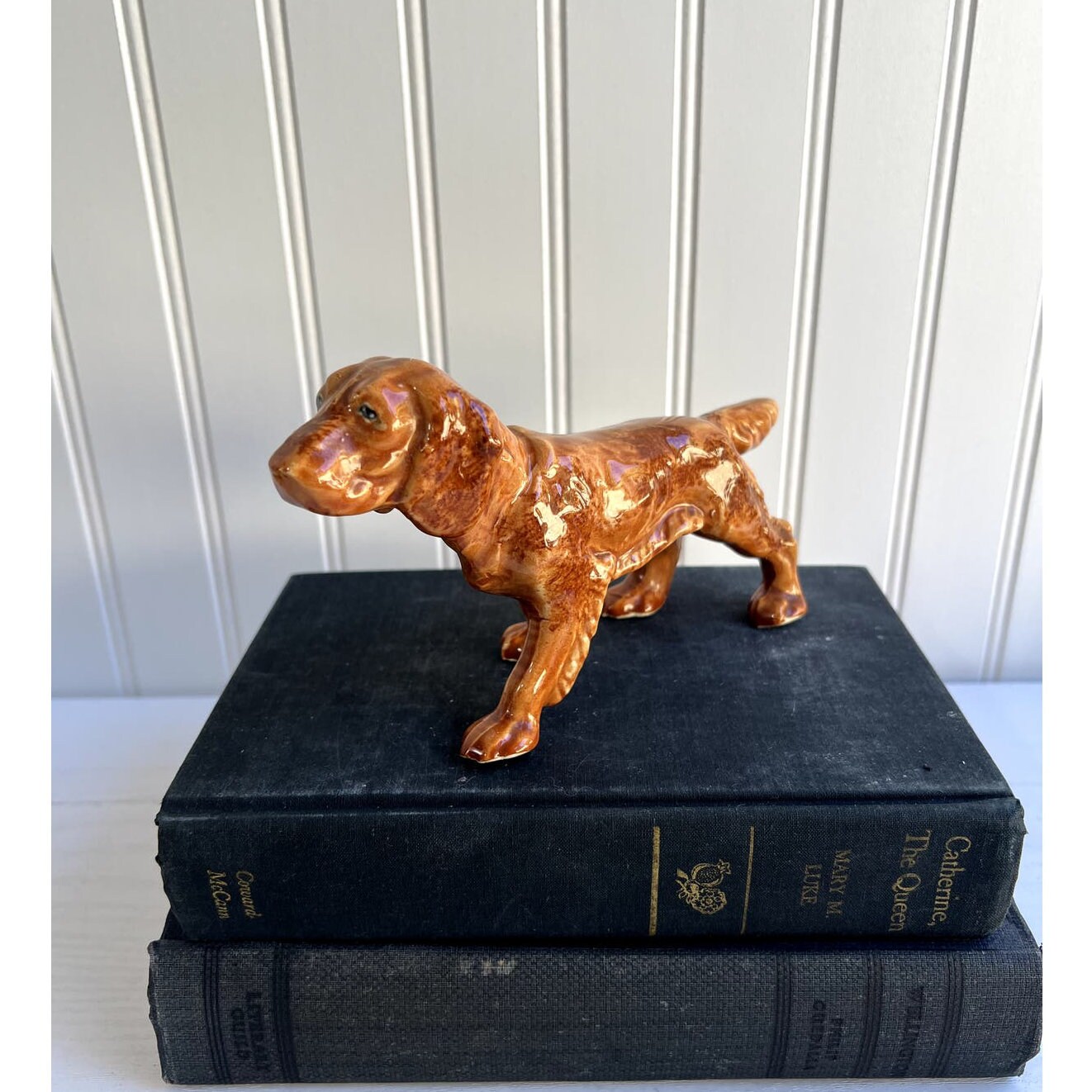 Vintage Irish Setter Porcelain Figurine | Made in Japan | Ceramic