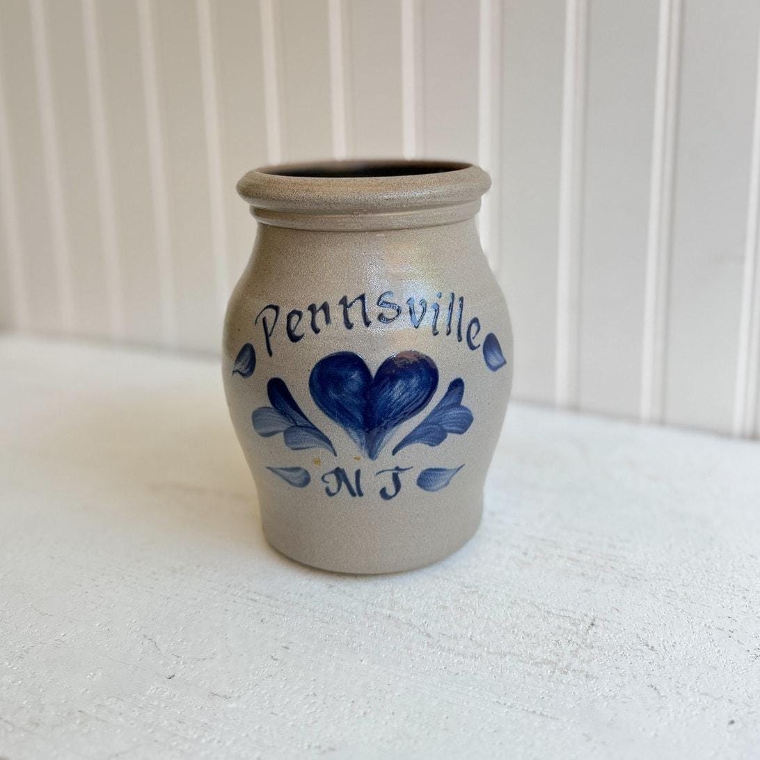 Rowe Pottery Works Crock | Salt Glaze Stoneware 2002 | Pennsville