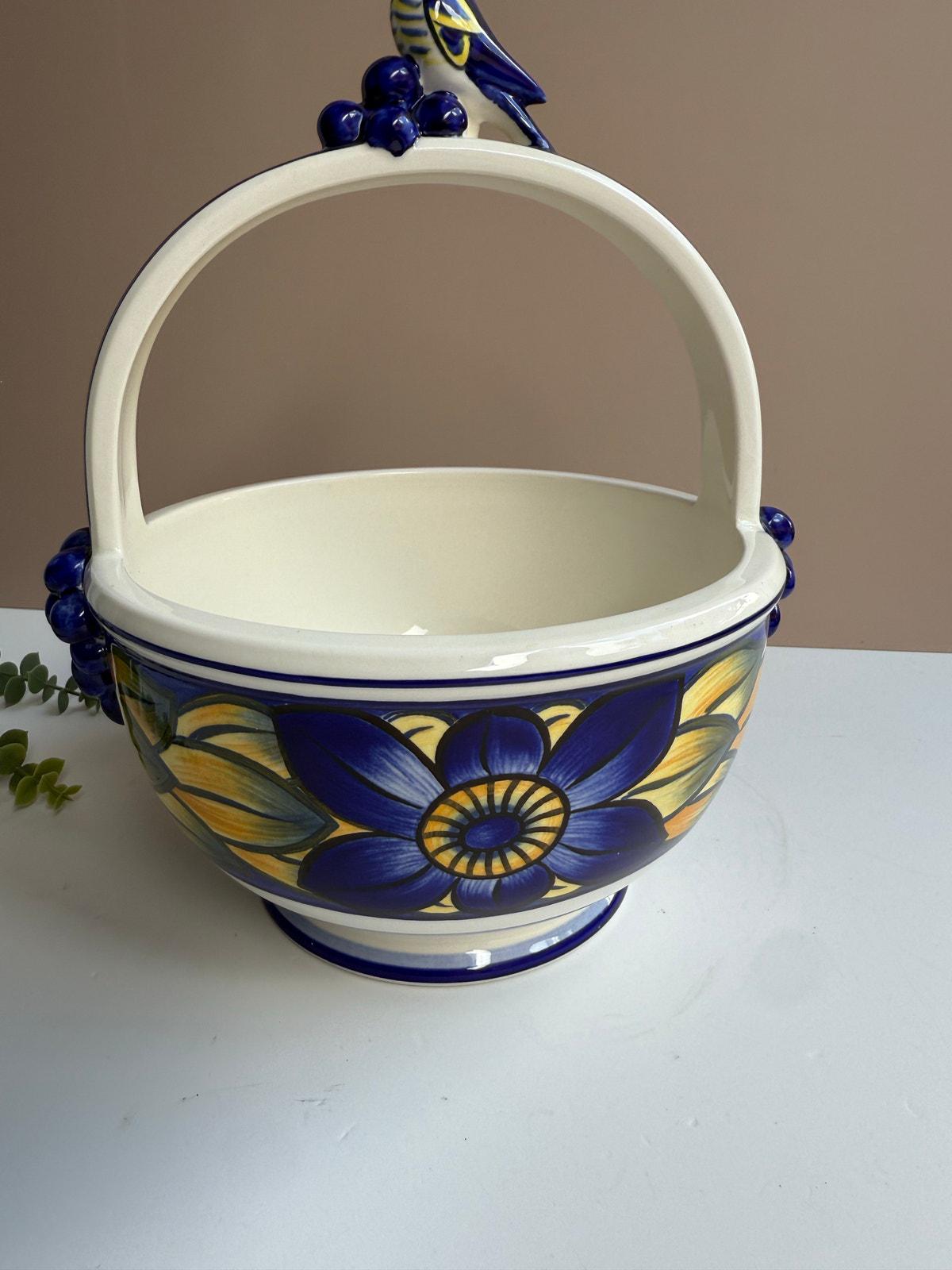 Royal Copenhagen Blue Pheasant Basket | 7