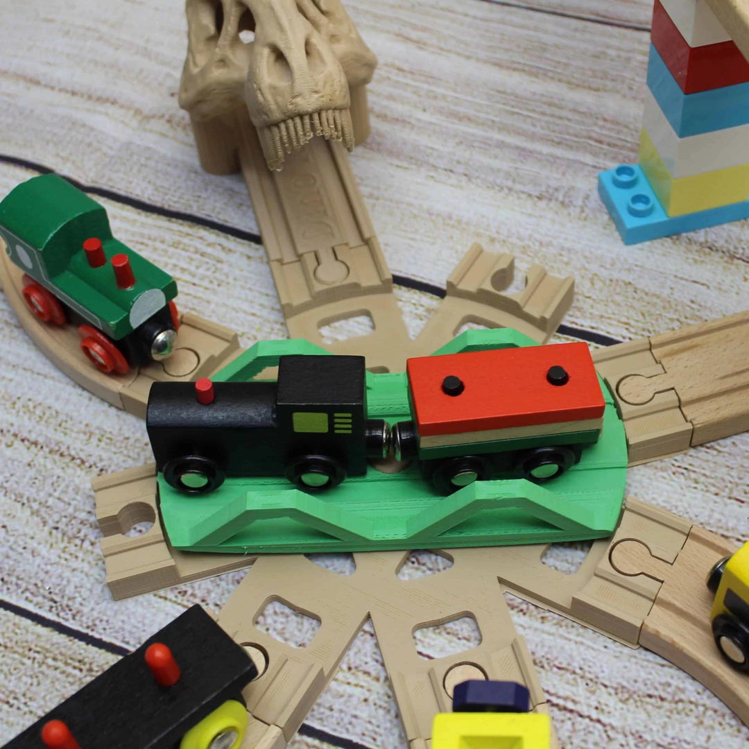 Train Turntable Track Piece Compatible With Brio Train Sets Etsy