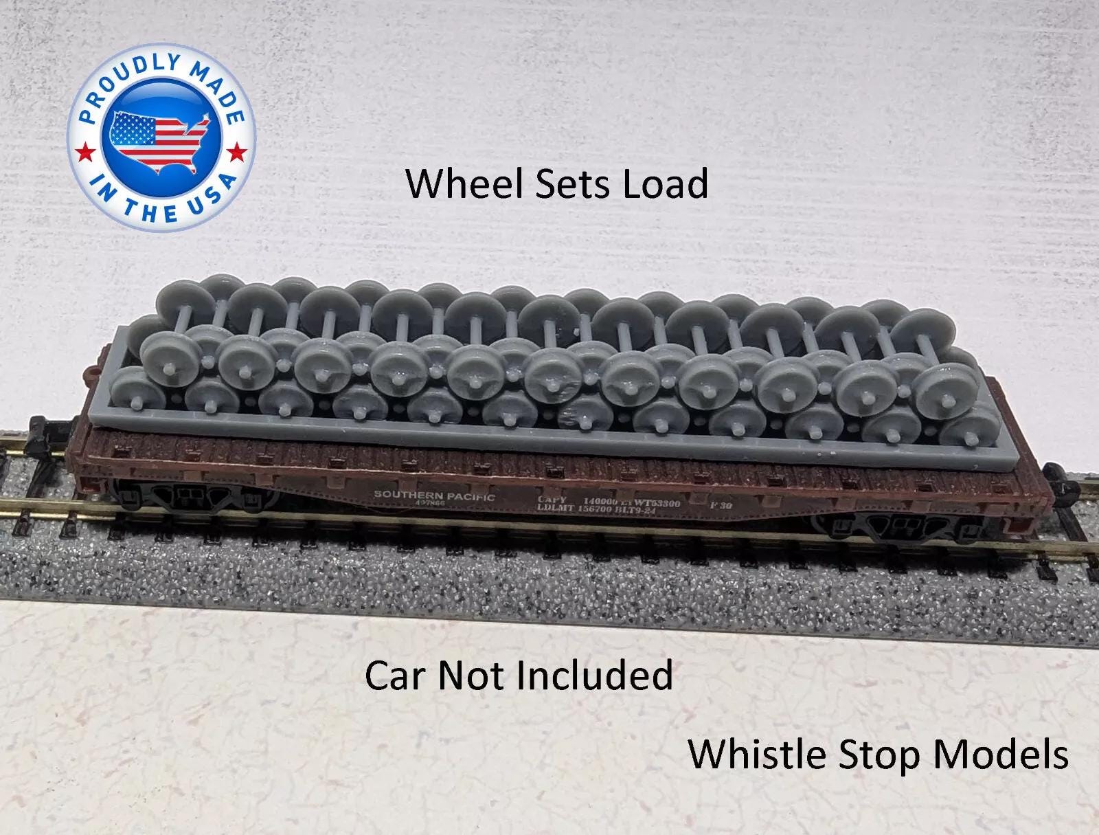 N Scale Train wheel sets Flat Car Load N9009