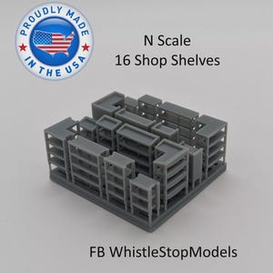 HO Scale Shop and Store Shelves