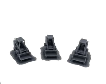 N Scale Skid Loaders Set of 3 | Whistle Stop Models | 1/160