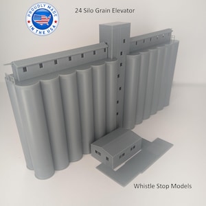 N-scale Large Grain Elevator