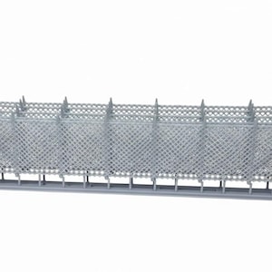N scale 12 ft tall Security fence 5 pcs over 25 inches