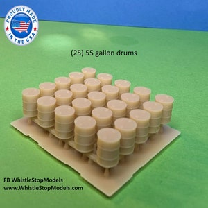 Z-Scale  55 Gallon Barrels Drums