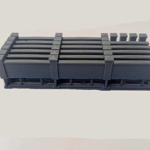 HO Scale Brick Wall Fences Set of 9