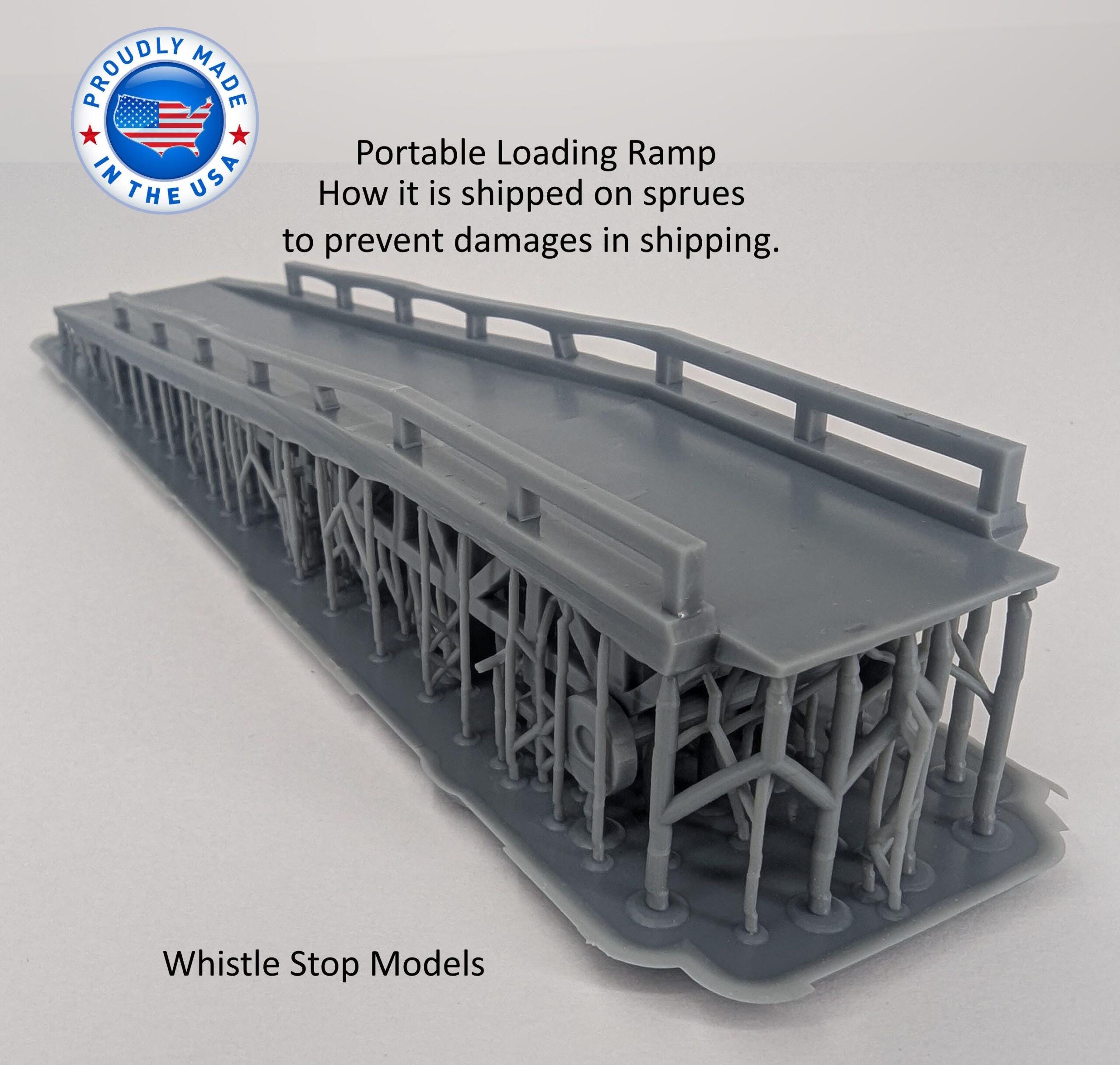 N Scale Auto Rack Loading Ramp Stl Files N Scale 1/160 Portable Truck Loading Ramp | Whistle Stop Models - Etsy