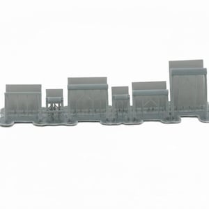 N Scale 1/160 (4) Roll Up Doors, (1) Window and (1) Man Door Set of 6 | Whistle Stop Models