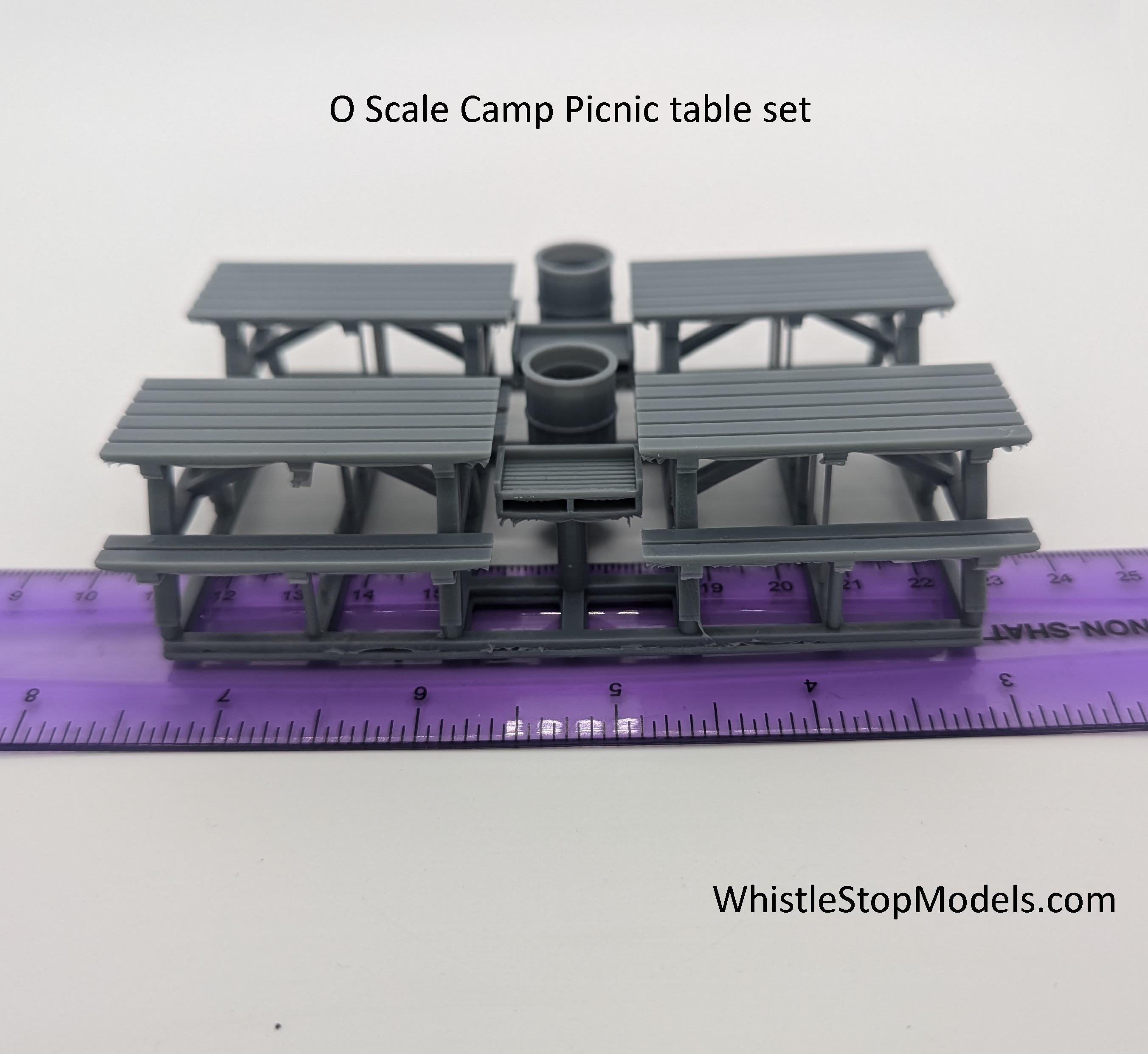 All Scale Miniatures 870988 HO Picnic Tables 5