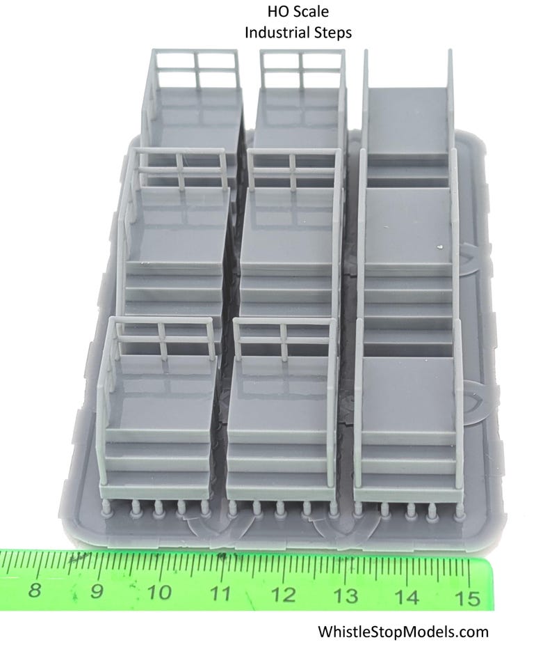 HO Scale Industrial Steps Set of 9 - Etsy