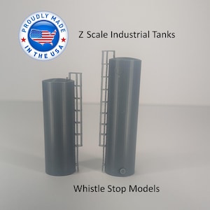 Z Scale set of 2 Industrial Tanks Z7005