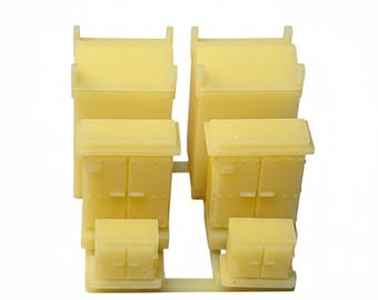 N Scale 1/160 Electrical Track Side Control Boxes Set of 6 | Whistle Stop Models