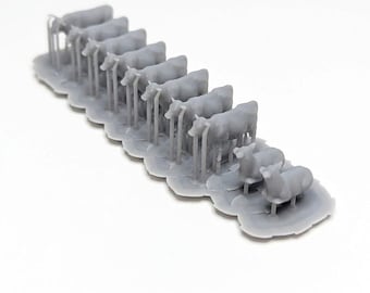 N Scale Cows Set of 10 | Whistle Stop Models | 1/160