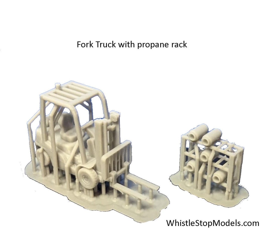 Ho Feuling Rack HO Scale 1/87 Fork Lift and Propane Rack | Whistle Stop Models - Etsy