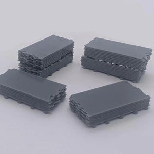 N Scale Saw Mill Lumber Flat Car Load  | Whistle Stop Models | 1/160