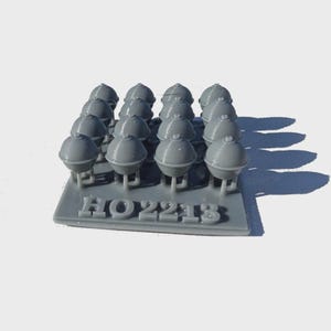 HO Scale Smudge Pot Road Flares Set of 12 | Whistle Stop Models | 1/87