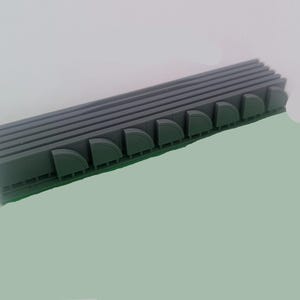 HO Sidewalks 36 inches with Highest Details Set of 14