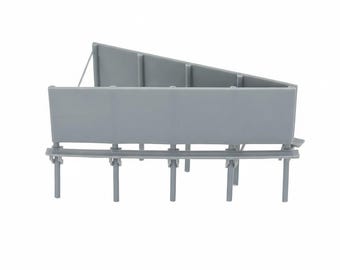 N Scale Two-Sided Old 40 Ft Billboard | Whistle Stop Models | 1/160
