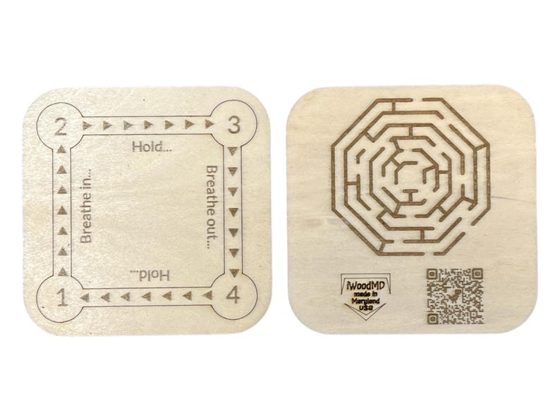 Tactile Wood Mindfulness Breathing Cards for Kids (set of 6) - Etsy