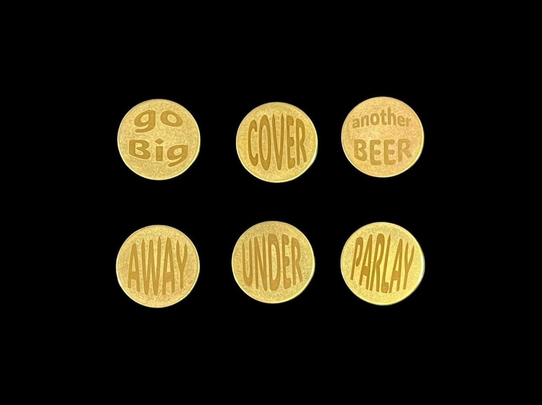 スポーツベッティング用真鍮コイン - ギャンブラーギフトセット 6個 - Etsy 日本