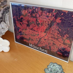 München Stadtkarte/ Citymap Poster A3 Format