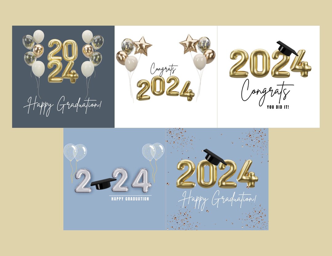 Printable Graduation Gift Tag, Graduation Tag, Class of 2024 Grad Tags ...