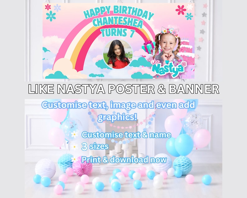Set the stage for a Kid Youtuber birthday bash with our delightful banners! Elevate your party décor with personalized touches. Discover our Love Diana collection now!