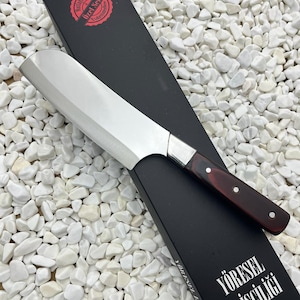 Handmade Black Chef Knife Stainless Steel Santoku Knife Japenese Kitchen Knife Engraved Customize Chef Knife Cooking Knife for Gift For Him