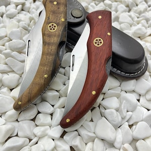 Handmade Groomsmen Folding Knives Custom Engraved Gift For Men Pocket Knife For Him Custom Engraved Pocket Knife Unique Anniversary Gifts