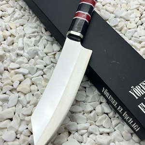 Handmade Black Chef Knife Stainless Steel Santoku Knife Japenese Kitchen Knife Custom Chef Knife Cooking Knife Christmas Gift Wholesale Gift