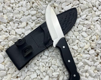 Handmade Stainless Black Micarta Handle Bushcraft Knife Custom Gift For Him Hunting Gifts For Men Tactical Fixedblade Custom Personalized