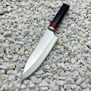 Custom Handmade Black Chef Knife Stainless Steel Santoku Knife Japanese Kitchen Knife Engraved Customize Chef Knife Cooking Knife Gifts