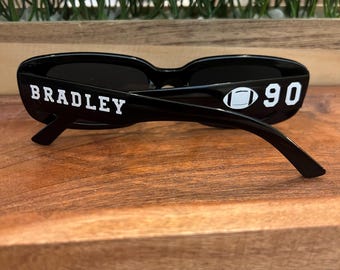 Custom Sunglasses, Personalized Sunglasses, Sports Team Sunglasses, Bedazzled Sunglasses, Custom Bedazzled Sunglasses, Game Day Sunglasses