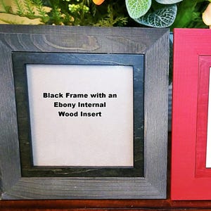 Handcrafted Rustic Wood Frame for Ceramic Tile, Tabletop or Wall Mount