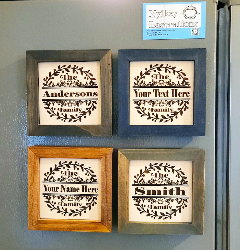 Personalized Family Name Wooden Sign, Engraved Name Home Decor - Etsy