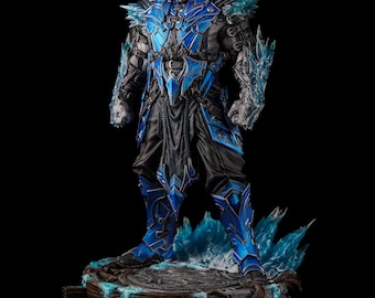 Sub-Zero Mortal Kombat Hand Painted Resin Figure | MK Collectible Statue | Handmade Figurine | Fan Art Gaming Decor | Gamer Gift