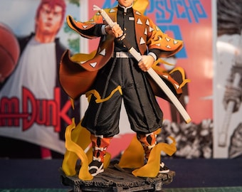 Figura in resina dipinta a mano, fan art – Statua da collezione anime premium – Ispirata alla spada fulminea