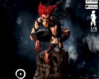 Figura in resina ispirata a Garou – Statua fan art di One Punch Man Anime – Oggetto da collezione di Hero Hunter – Figura manga da regalo