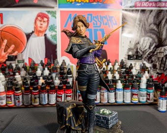 Figura in resina dipinta a mano con motivo fan art – Statua da collezione premium per avventure/fantascienza – Ispirata a Maelle